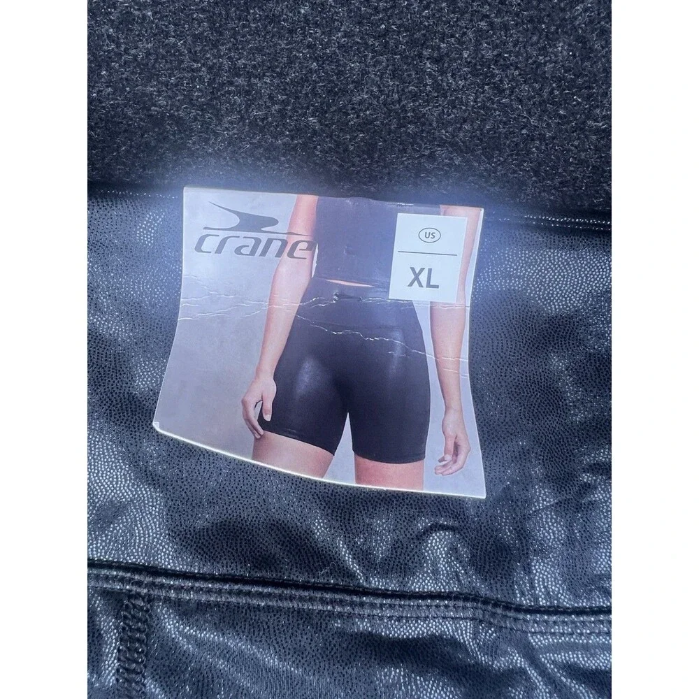NWT Crane Women Active Short Metallic Black Size Xl - Picture 2 of 11